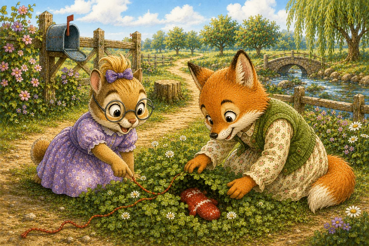 Title illustration for Merry Lost Mitten Map