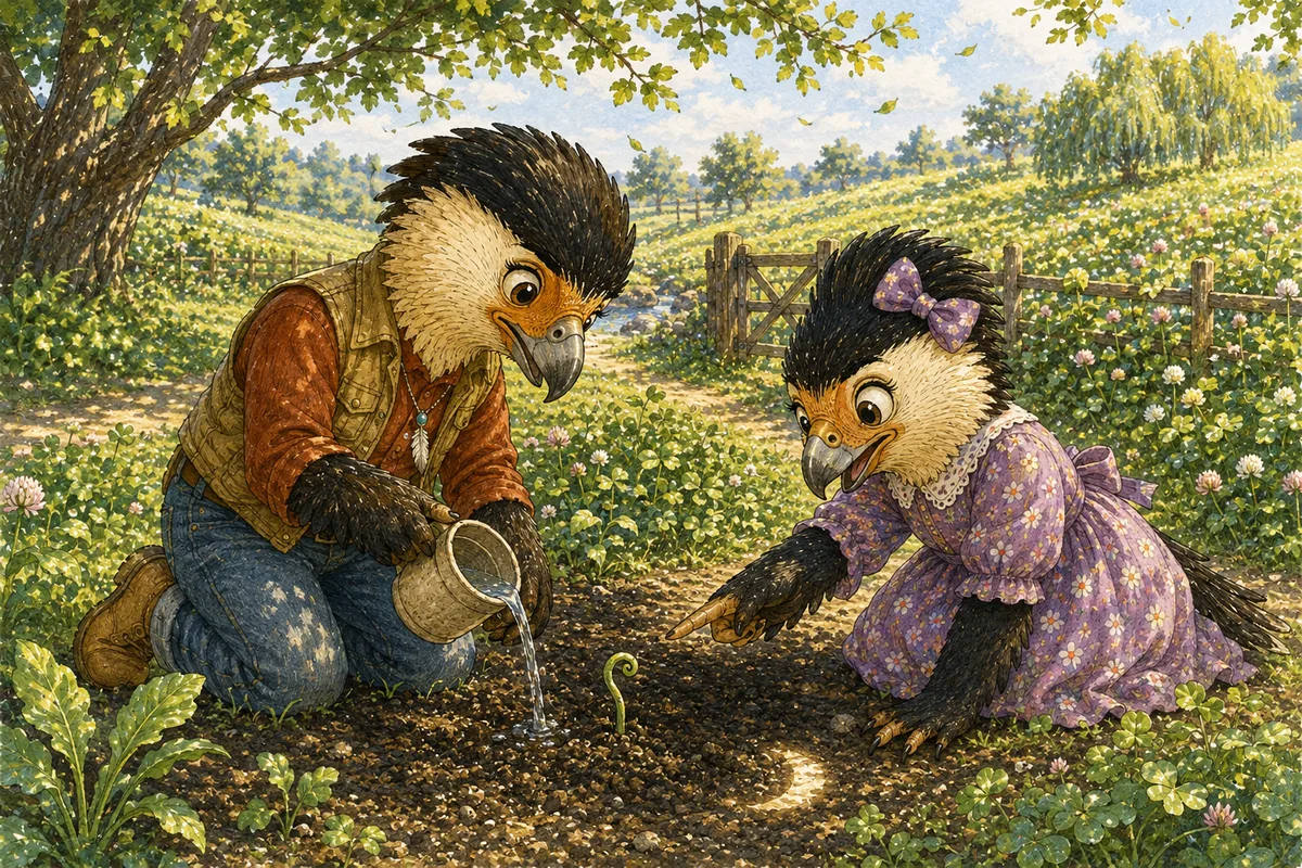Title illustration for Moonlit Garden Seed Surprise