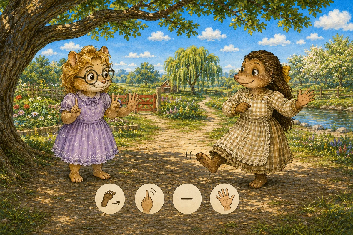 Title illustration for Cozy Barn Dance Counting